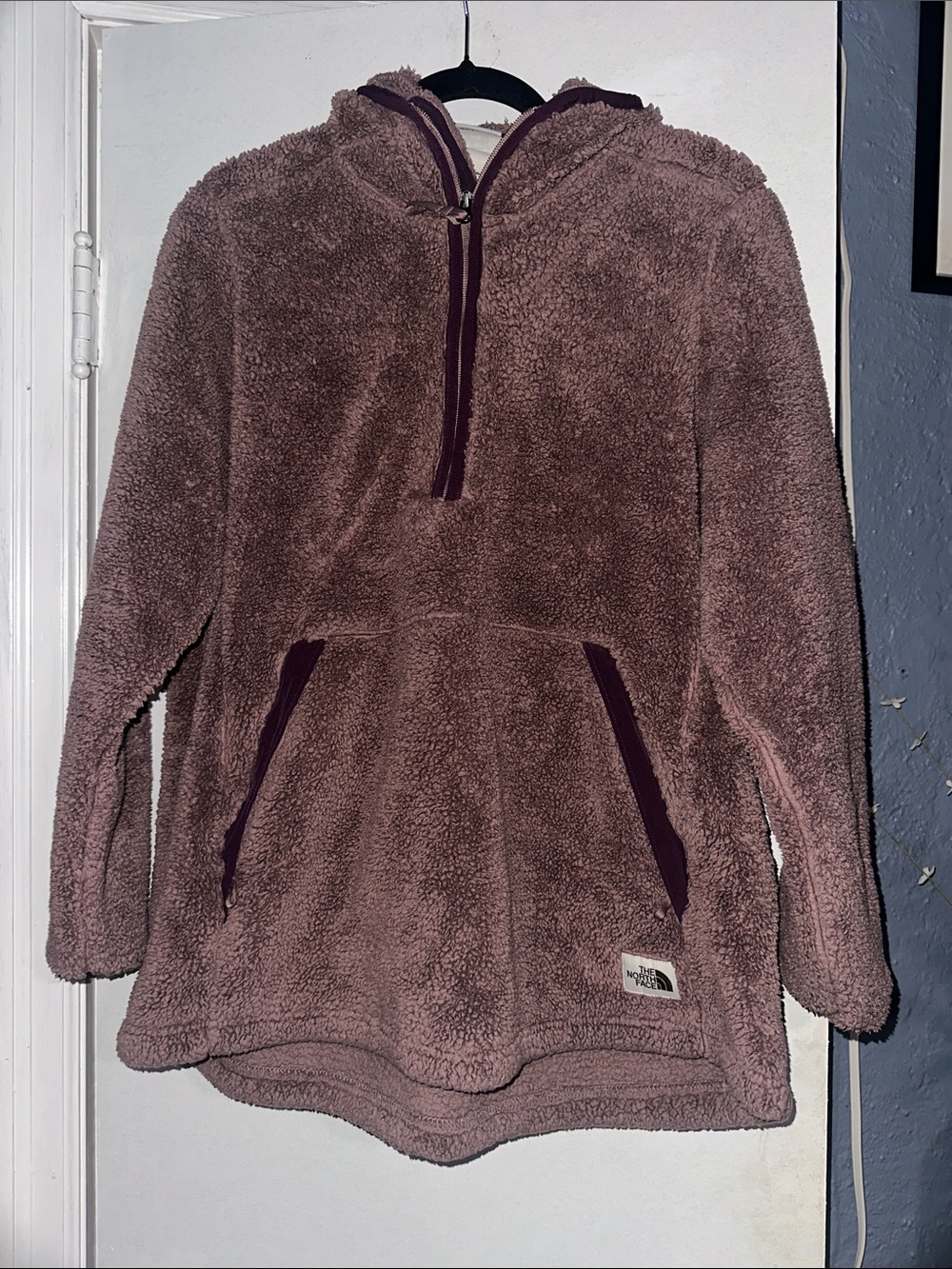The North Face Kids Plush Half-Zip Hooded Jacket - Dusty Mauve